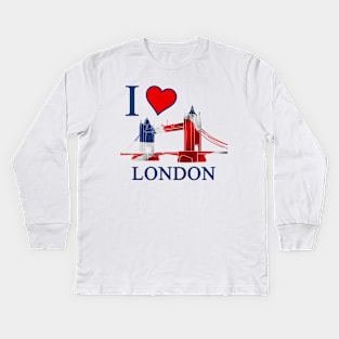 i love london Kids Long Sleeve T-Shirt